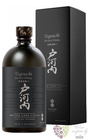 Togouchi  Peated   Japanese whisky 40% vol.  0.70 l