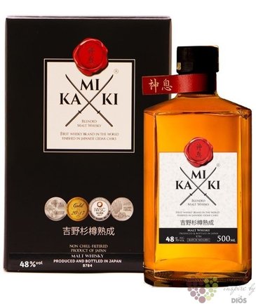 Kamiki  Cedar cask finish  blended malt Japan whisky 48% vol.  0.50 l