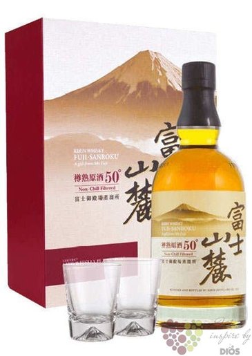 Fuji Sanroku 2gass set unique Japanese whisky by Kirin 50% vol.  0.70 l