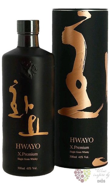Hwayo  X Premium  Single grain South Korean whisky 41% vol.  0.50 l