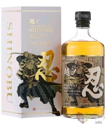 Koshi-No Shinobu  Mizunara Wood  pure malt Japanese whisky 43% vol.  0.70 l