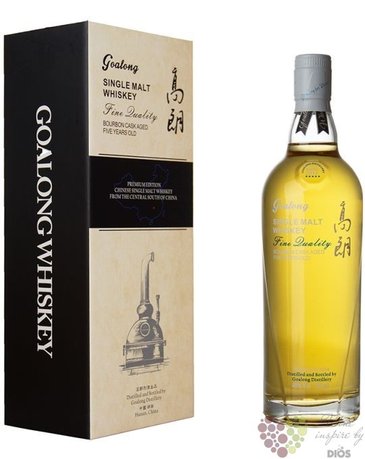 Goalong  Bourbon cask aged  Single malt Chinese whiskey 40% vol.  0.70 l