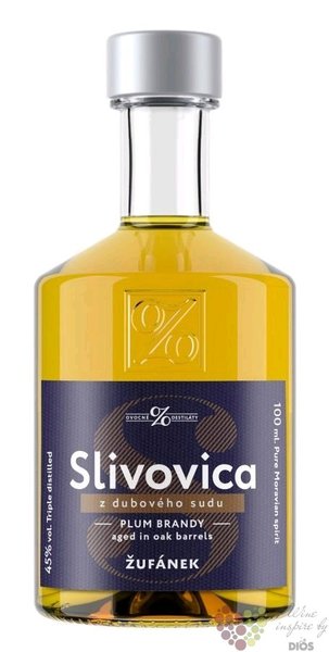 Slivovica  Z dubovho sudu  Moravian aged plum brandy ufnek 45% vol. 0.10 l