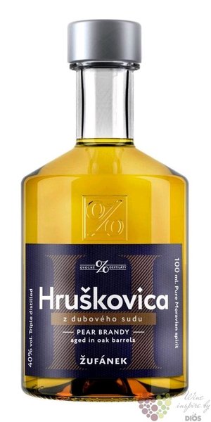 Hrukovica  Z dubovho sudu  Moravian aged pear brandy ufnek 40% vol.  0.10 l