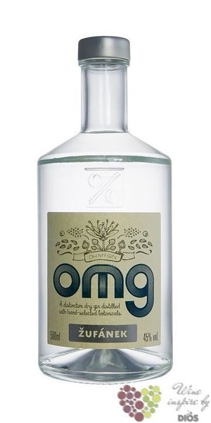 OMG  Oh my ... gin  Moravian brandy distillery ufnek 45% vol.   0.10 l