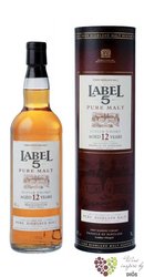 Label 5 „ Pure Highland malt ” aged 12 years blended malt Scotch whisky 40% vol.     0.70 l