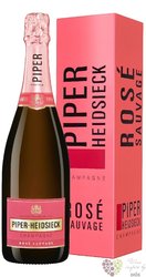 Piper Heidsieck rosé „ Sauvage ” gift box brut Champagne Aoc  0.75 l
