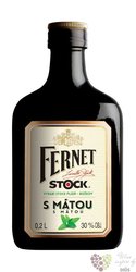 Fernet Stock „ Máta ” Bohemian herbal liqueur 30% vol.  0.20 l