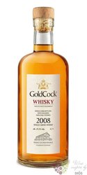 Gold Cock 2008 aged 8 years single grain Moravian whisky 42.9% vol.  0.70 l