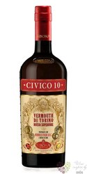 Vermouth di Torino rosso Superiore di Nebbiolo dAlba  Civico 10  Sibona Antica 18% vol.  0.75 l