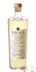 Grappa single grape  di Moscato  linea Graduata Sibona Antica 40% vol.  1.50 l