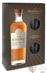 Irishman  Harvest  glass set blended Irish whiskey 40% vol. 0.70 l
