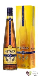 Metaxa 5 *  Classic stars  gift box Greek wine brandy 38% vol.  0.70 l