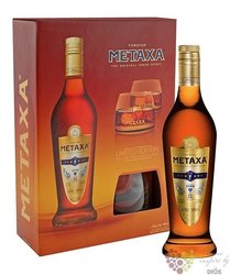 Metaxa 7 * „ Amphora stars ” 2glass pack premium Greek brandy 40% vol.0.70 l