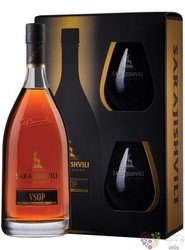 Sarajishvili „ VSOP ” gift set Georgian brandy by David Sarajishvili 40% vol.  0.70 l