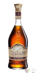 Ararat „ Five stars ” aged 5 years Armenian brandy by Yerevan brandy company 40% vol.  0.25 l