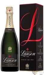 Lanson „ Black label ” brut gift box Champagne Aoc  0.75 l