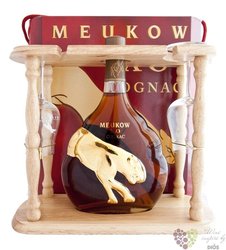 Meukow  XO  glass set Grande Champagne Cognac 40% vol.  0.70 l