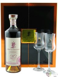 Albert de Montaubert  XO  glass set Grande Champagne Cognac 40% vol.  0.70 l