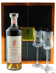 Albert de Montaubert  Extra  glass set Grande Champagne Cognac 40% vol.  0.70 l
