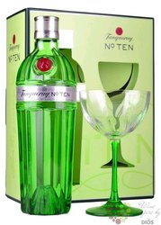 Tanqueray „ no.TEN ” glass set small batch London dry gin 47.3% vol.  0.70 l