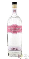 City of London  Rhubarb &amp; Rose  English flavored gin 40.3% vol.  0.70 l