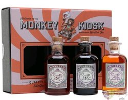 Monkey 47 „ Kiosk ” Schwarzwald dry German gin 47% vol.  3x0.05 l
