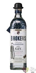 Brokers premium British London dry gin 40% vol.  1.00 l