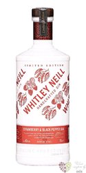 Whitley Neill  Strawberry &amp; Black Pepper  British flavored gin 43% vol.  0.70 l