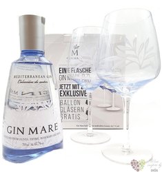 Mare 2glass set mediterranean Spanish gin 42.7% vol.  0.70 l