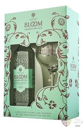 Greenalls  Bloom  glass set premium British London dry gin 40% vol.  0.70 l