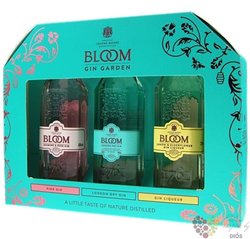 Greenall´s „ Bloom ” Flavour set British gin  3x0.05 l