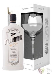 Colombian Dictador „ Ortodoxy White ” glass set gin aged in rum barrel 43% vol.0.70 l