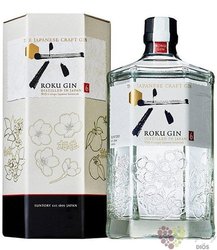 Roku Premium gift box Japanese craft gin by Suntory 43% vol.  0.70 l
