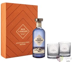 Ben Lomond glass set Scottish gin 43% vol.  0.70 l