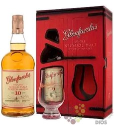 Glenfarclas 10 years old glass pack single malt Speyside Scotch whisky 40% vol.  0.70 l