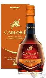 Carlos 1  Grand reserva - Amontilado  Brandy de Jerez DOC by bodegas Osborne 40.3% vol.  0.70 l