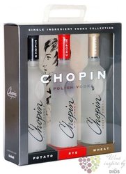 Chopin collection premium Polish vodka 40% vol. 3x 0.20 l