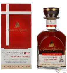 Admiral Rodney „ Monarch ” aged rum of St.Lucia 40% vol.  0.70 l