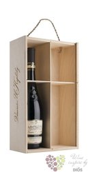 Dřevěná krabička na 1 lahev vína z vinařství U Kapličky