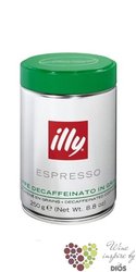 Illy „ Decaffeinato ” whole beans Italian coffee in metal box    250 g