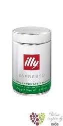 Illy „ Decaffeinato ” ground Italian coffee in metal box    250 g