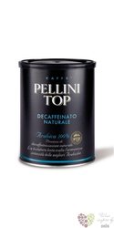 Pellini „ TOP Decaffeinato ” ground 100% Arabica Italian coffee in metal box 250 g