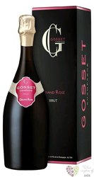 Gosset rosé „ Grande réserve ” brut gift box Champagne Aoc  0.75 l