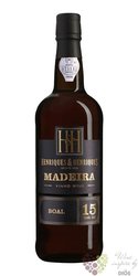 Henriques &amp; Henriques  Old Bual  aged 15 years sweet Madeira Do 20% vol.  0.75 l