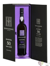 Henriques &amp; Henriques  Tinta Negra  aged 50 years sweet Madeira Do 20% vol.  0.50 l