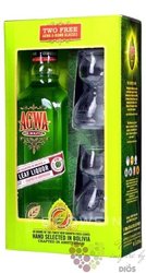 Agwa de Bolivia 2glass set Dutch coca leaf liqueur 30% vol.  0.70 l