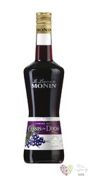 Monin  Creme de cassis de Dijon  French blackcurrant liqueur 16% vol.   0.70 l