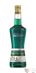 Monin  Creme de Menthe verte  French herb liqueur 20% vol.   0.70 l