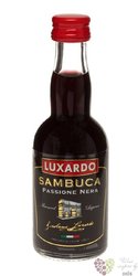 Sambuca  Pasione Nera  Italian anise liqueur by Girolamo Luxardo 38% vol.  0.05 l